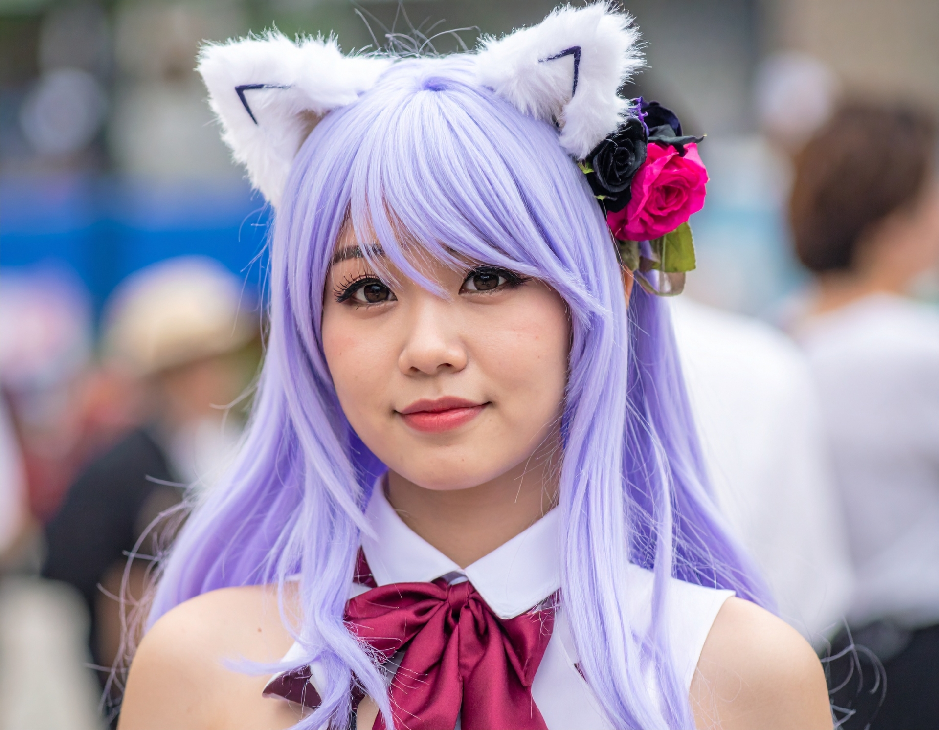 Cosplayer attending a Japanese fan convention
