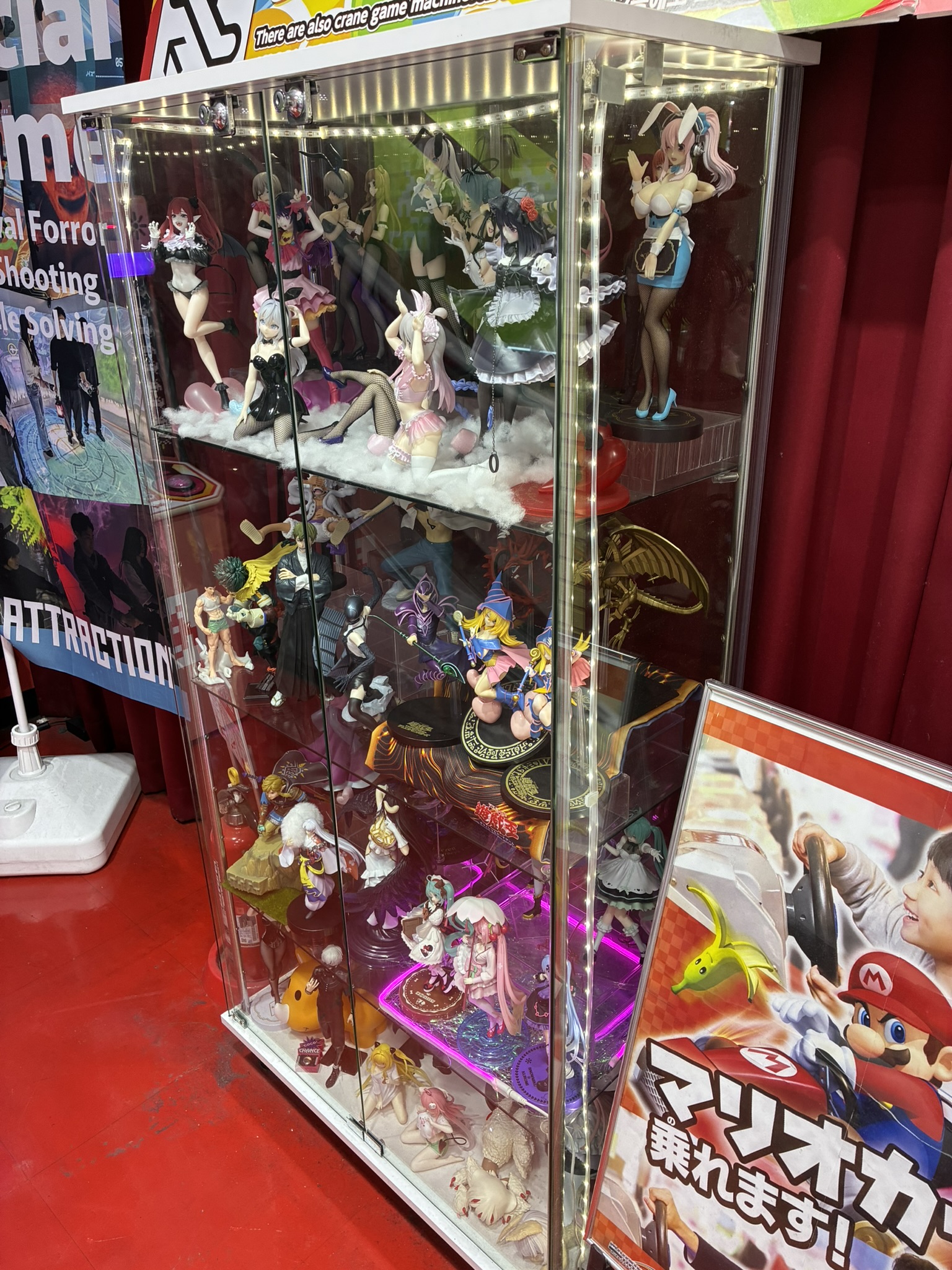 Anime merchandise display in Japan