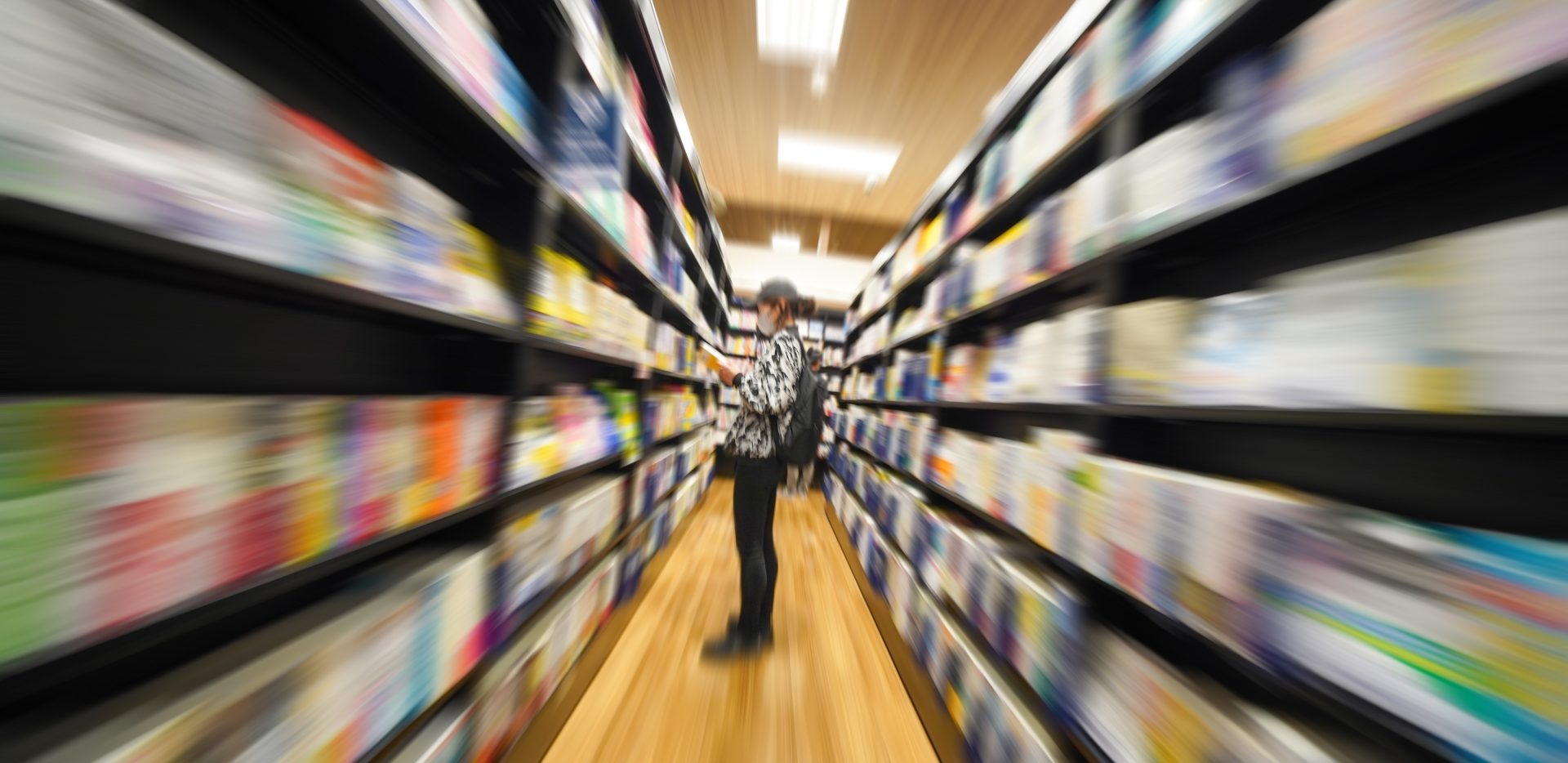 Photobook section in a Japanese bookstore